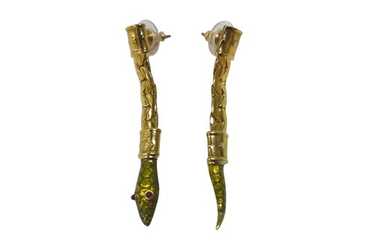 Vivienne Westwood SNAKE EMBROIDERY ジャケット LOGOS EMBROIDERYボンバー(ブラック)（メンズ）（2612452002