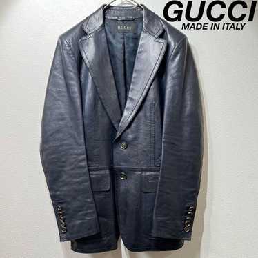 Gucci/leather/tailored/jacket/Vintage❣️ Rare gucci leather jacket - Gem