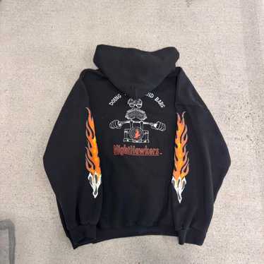 90s Harley-Davidson フレイム　ファイヤー　イーグルパーカー Vintage 90s Harley Davidson Flame Hoodie Vintage Harley