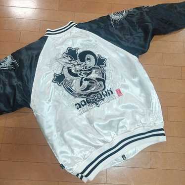 DOG TOWN BLACK DRAGON スカジャン X-LARGE RARE Vintage 90s Dog Town Black Dragon Sukajan Jacket Dog