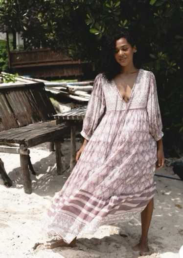 ワンピース Daughters of India Jasmine Midi Dress Jasmine Midi Dress - Shell – Daughters of India