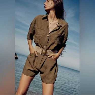 ★ZARA★ SHORT BUTTONED JUMPSUIT Zara | Pants & Jumpsuits | Zara Short Denim Jumpsuit | Poshmark