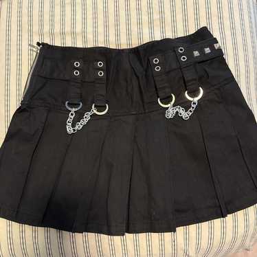 ミ*を様 TRIPP NYC プリーツスカート TRIPP NYC - MUTLI EYELET PLEATED SKIRT PURPLE