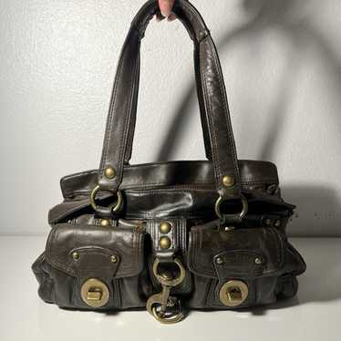 バッグ Coach Pocket Flap Legacy 65th Satchel Coach 65th Anniversary Legacy Satchel Handbag Black Leather