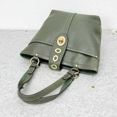 バッグ Coach Lily Legacy Turnrock Green Leather Coach | Bags | Coach Lily Legacy Turnlock Green Leather Tote