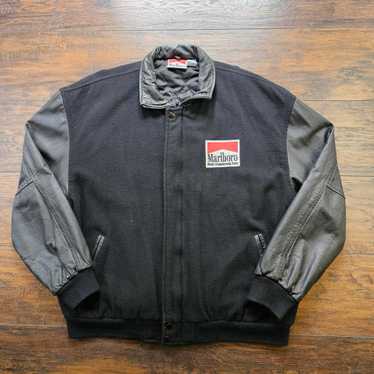 marlboroマルボロ varsity jacket ボンバージャケット 牛革 marlboroマルボロ varsity jacket ボンバージャケット 牛革