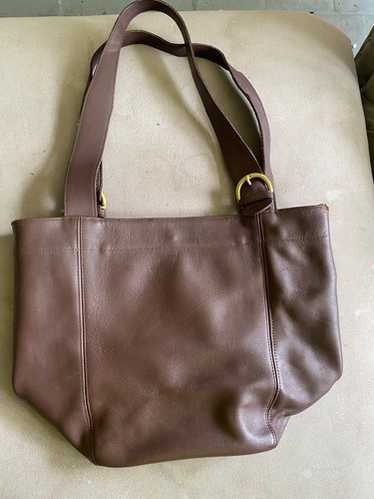 90’s OLD COACH TOTEBAG RARE Vintage 1990's XL Coach Black Leather Carry- All Tote