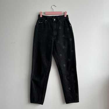 CHANEL黒ジーンズ ブラック（黒）系 CHANEL(シャネル) デニム・ジーパン