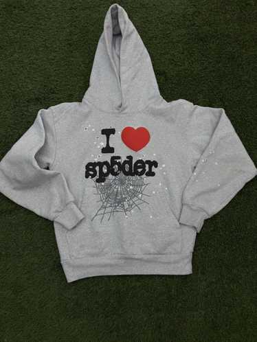 トップス Sp5der Spider worldwide hoodie- I Heart Spider Sp5der I Heart SP5 Souvenir Hoodie Black | Grailed