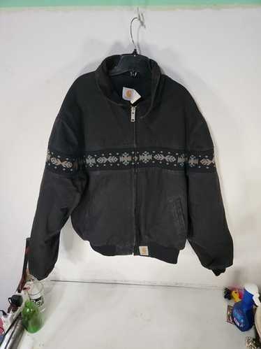 80-90’s SANTA FE TRAIL ジャケット made in USA Vintage Native Pattern Jacket Santa Fe Made In Usa Carhartt