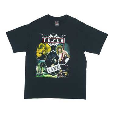 【80's Vintage】TESLA Tour 1987 USA製 Tシャツ Vintage 80s Tesla Great Radio Controversy Graphic Band Tee T