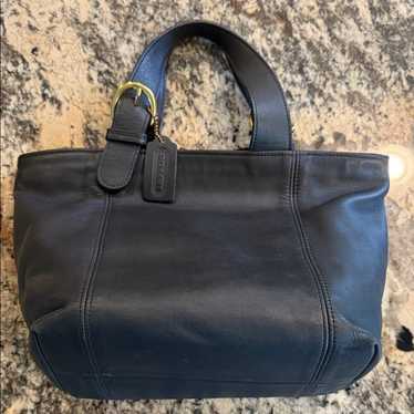良品 1508 Vintage COACH ハンドバッグ レザー 黒 4133 Coach vintage 4133 handbag - Gem