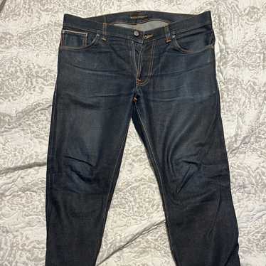 Nudie Jeans 濃紺 ORGANIC テーパードデニム W33/L34 Nudie Jeans 濃紺 ORGANIC テーパードデニム W33/L34 - パンツ