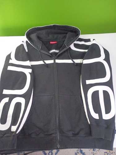 トップス Big Logo Zip Up Hooded Sweatshirt Supreme Big Logo Zip Up Hooded Sweatshirt (SS25) - $168