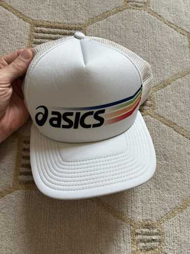 帽子 (vintage)80s asics light blue design cap Asics hat - Gem