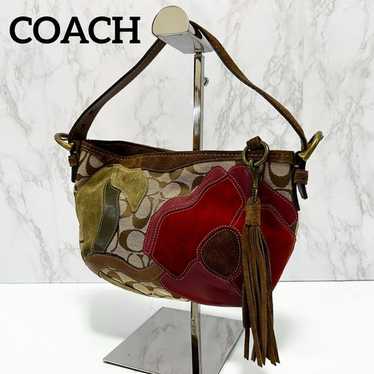 バッグ Vintage Coach Flower Patch Work Mini Bag Vintage coach mini patchwork - Gem