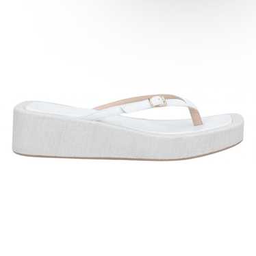 サンダル・ミュール JACQUEMUS Women Sandals 223FO032 WHITE Jacquemus Sandale Frauen Les Carre Rond Leder Weiß Luxury 37