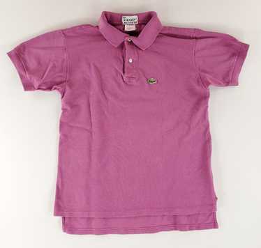 トップス 70S LACOSTE POLO SHIRTS Vtg Izod Lacoste Boys Polo Shirt Short Set 12 Green White