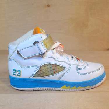 【レア】NIKE AJF 5 LS エアジョーダン フュージョン5 スニーカー Nike Air Jordan Fusion AJF 5 Blue Chill Yellow Easter Men's
