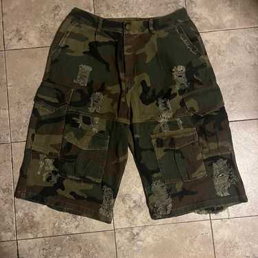 balanciaga似　camo baggy shorts カモショーツ Balenciaga Camouflage Cargo Baggy Shorts – FyouGrails