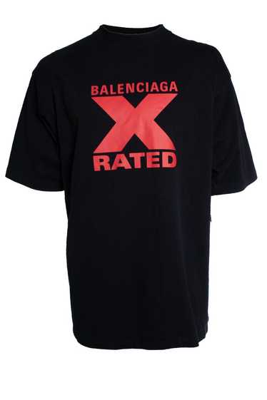 BALENCIAGA X-RatedTシャツ Balenciaga X Rated Cotton T Shirt - black | Garmentory