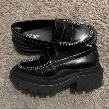 【medjed】G.H. BASS 11035H LOGAN /BLACK ローファー | 11035H LOGAN / BLACK (LEATHER SOLE) - G.H.BASS