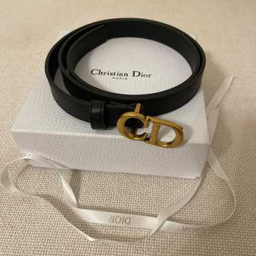 DIOR ベルト ブラック　細身 ビンテージ christian dior CHRISTIAN DIOR Galliano Vintage Black Diorissimo Canvas CD