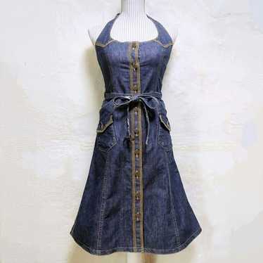 ワンピース BURBERRY BLUE LABEL denim one piece y2k Burberry Blue Label BURBERRY BLUE LABEL One Piece Denim One