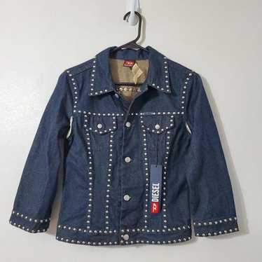 DIESEL 00's archive デニムジャケット　y2k DIESEL ディーゼル レーシングジャケット y2k archive 刺繍 M