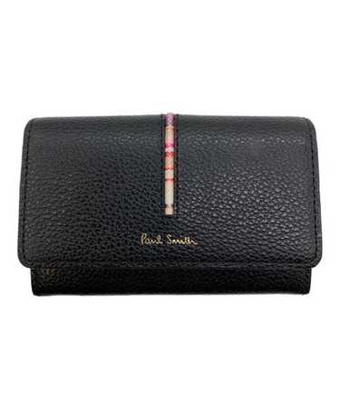 Paul Smith ポールスミス APPLE PRINT PASS CASE iPhone 15 Pro MagSafe Black Leather Credit Card Case