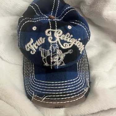 トゥルーレリジョンTRUERELIGION/デニム/キャップ/Y2K/ステッチ True religion vintage trucker hat - Gem