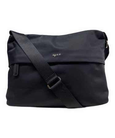 archive agnès b. nylon shoulder bag y2k black nylon shoulder bag