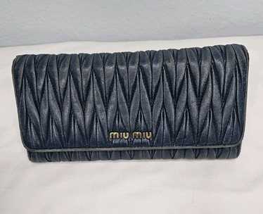 小物 Archive miu miu verclo wallet navy itimi Archive miu miu verclo wallet navy itimi