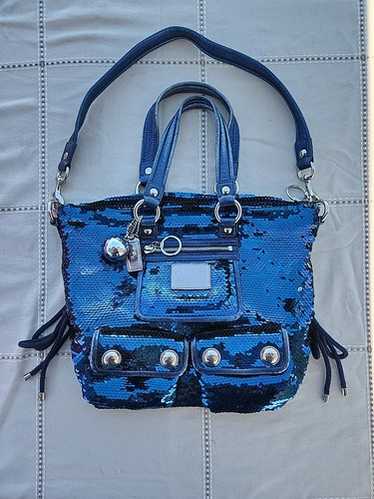 バッグ Coach Poppy Sequin Spotlight Bag Coach Poppy Sequin Spotlight Tote - Black Totes, Handbags