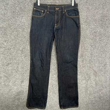 Nudie Jeans▼スキニーパンツ Nudie Jeans Mens 30x34 Blue Denim Slim Jim Dark Wash
