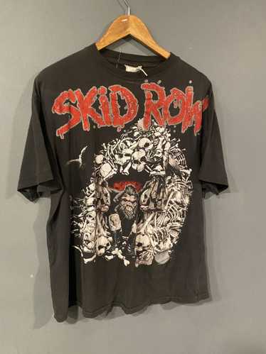 「vintage」1991年 スキッド・ロウ SKIDROW Tシャツ Rare Vintage 1991 Skid Row Concert T Shirt Slave To The