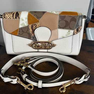 バッグ D&G Patchwork Leather Boston Bag DG Girls bag in patchwork denim and plain calfskin in Denim