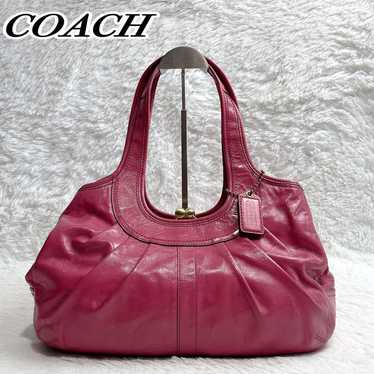 バッグ Coach Ergo Pleated Frame Satchel Bag Coach ergo pleated leather - Gem