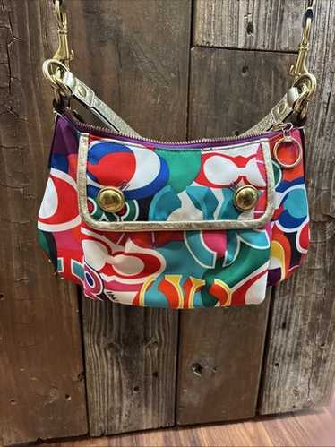 良品 539 Coach Poppy Shoulder Bag 2way Coach Poppy Shoulder Bag With Removable Crossbody Strap | eBay