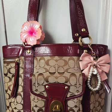 バッグ Coach Legacy Turn Lock Tote bag y2k Coach Legacy Turn Lock Tote Bag Hand Bag y2k Leather Women's