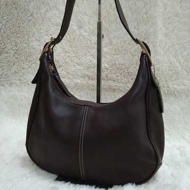 COACH　signature　hobo　halfmoon 　shoulder Stored Items Coach Shoulder Bag Half Moon One Black | eBay