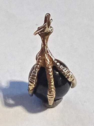 Vintage 9ct gold claw - Gem