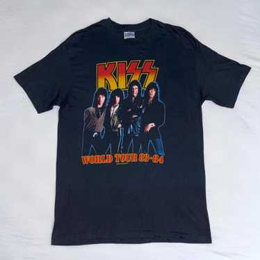 雰囲気抜群‼️80s KISS ボロ フェード Hanes USA XL 黒 KISS S S TEE Model number 80S Black Made in USA Fade HANES