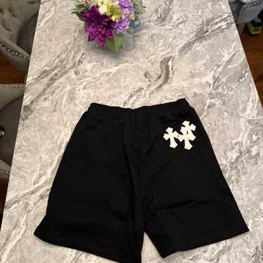 在庫少★送料無料♪【CHROME HEARTS】RIBBED BIKER SHORT Yuerlian Women Cross Waist Workout Yoga Shorts with Pockets