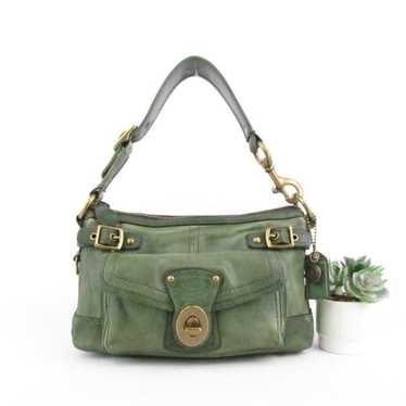 バッグ coach 65th anniversary legacy green mini COACH 65th ANNIVERSARY ICONIC LEGACY MINERAL LEATHER TOTE
