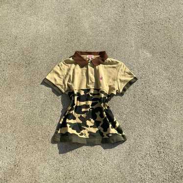 トップス a bathing ape bapesta polo shirt M] A Bathing Ape Bape Sta All Over Polo Shirt