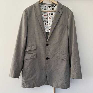 BURBERRY BLACK LABEL グレー ミリタリージャケット　サイズL BURBERRY バーバリー BLACK LABEL ブラックレーベル ミリタリー