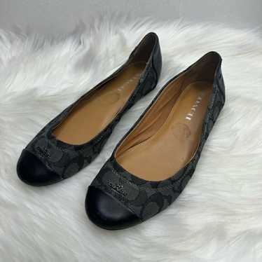 専用◾️コーチ Coach◾️CHELSEA フラットシューズ◾️バレエシューズ Coach Womens Chelsea White Gold Leather Cap Toe Slip On