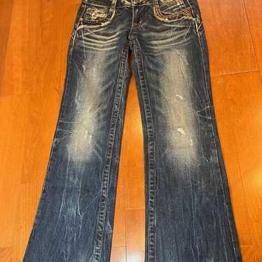 Distressed denim red pepper - Gem