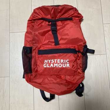 Hysteric glamour オリーブグリーン ロゴプリント リュック Hysteric glamour オリーブグリーン ロゴプリント リュック